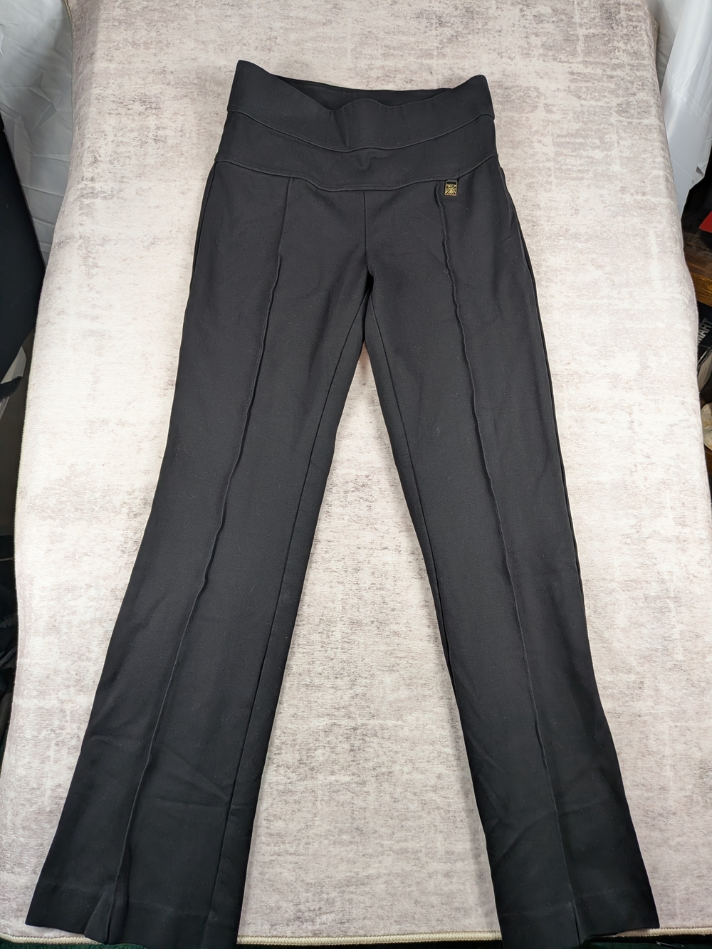 Anne Klein Black Boot-Cut Flare Pants